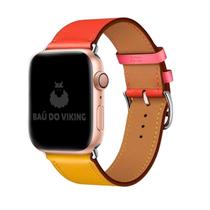 Pulseira Single Tour Couro Para Apple Watch 42mm 38mm 44mm - Baú do Viking