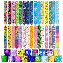 Pulseira Slap Kindpack, 30 peças de pulseiras coloridas para crianças Pulseira Slap Kindpack, 30 peças de pulseiras coloridas para crianças