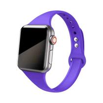 Pulseira Slim De Silicone Para Apple Watch Compatível Com Série 8 7 6 5 SE 4 3 2 1 9 Ultra