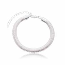 Pulseira Snake Banhado a Prata (SEMIJOIA)