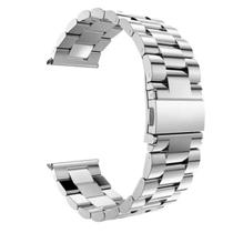 Pulseira Social Masculina Smartwatch Relógio Aço 22mm Prata