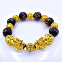 Pulseira Sorte Sucesso Riqueza Dragon Feng Shui Pixiu Biju