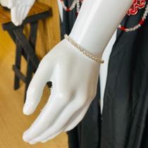 Pulseira Stras Prata Luxuosa Dança do Ventre AB57