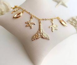 Pulseira sumer na cor dourada em bijoteria Pulseira sumer na cor dourada em bijoteria