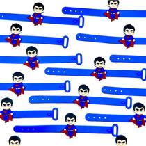 Pulseira Super Man 10un Emborrachada Festa Heróis Aniversário Lembrancinha Infantil Pulseira Super Man 10un Emborrachada Festa Heróis Aniversário Lembrancinha Infantil