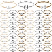 Pulseira Sureio Horse Rope trançada 48 unidades para mulheres