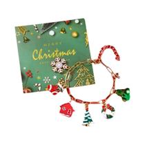 Pulseira Temática De Natal Para Mulheres E Homens Com Temas De Casa Do Papai Noel, Árvore, Sino,