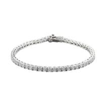 Pulseira Tennis Feminina E Masculina De Moissanite 3mm 4mm Banhada a Prata Esterlina 925 Joia Para Pulseira Tennis Feminina E Masculina De Moissanite 3mm 4mm Banhada a Prata Esterlina 925 Joia Para