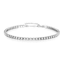 Pulseira Tennis Iced out De 2mm Em Ouro E Prata Para Mulheres, Joia De Aço Inoxidável Com Zircônia Pulseira Tennis Iced out De 2mm Em Ouro E Prata Para Mulheres, Joia De Aço Inoxidável Com Zircônia