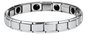 Pulseira Terapêutica de Imã Aço Inox Masculina Feminina Pulseira Terapêutica de Imã Aço Inox Masculina Feminina
