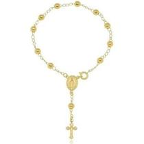 Pulseira Terço Banhada a Ouro 18k Pulseira Terço Banhada a Ouro 18k