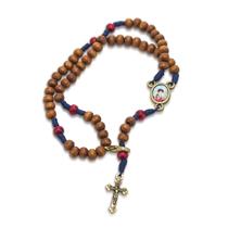 Pulseira Terço Carlo Acutis Madeira 4 mm Pulseira Terço Carlo Acutis Madeira 4 mm