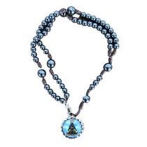 PULSEIRA TERÇO de HEMATITA NOSSA SENHORA APARECIDA 4MM 22 cm PULSEIRA TERÇO de HEMATITA NOSSA SENHORA APARECIDA 4MM 22 cm