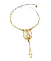 Pulseira Terço Religiosa Folheado A Ouro 18k Pulseira Terço Religiosa Folheado A Ouro 18k