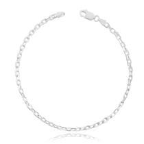 Pulseira tipo Cadeado de 2,7mm em Prata 925 com Fecho Garra