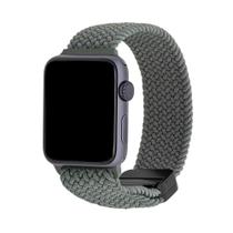 Pulseira Tramada Com Fecho Magnético para Apple Watch 42/44/45/49 mm, Originais iPlace, Verde Militar