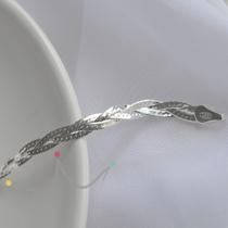 Pulseira Trançada 3 Fios - Prata