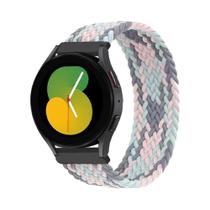 Pulseira Trançada Solo Loop Para Samsung Galaxy Watch 40mm 44mm 47mm 50mm Compatível Com Modelos 7 6