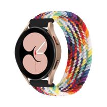 Pulseira Trançada Solo Loop Para Samsung Galaxy Watch 40mm 44mm 47mm 50mm Compatível Com Modelos 7 6