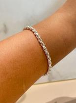 Pulseira Trancilin Prata 925 Unissex Pulseira Trancilin Prata 925 Unissex