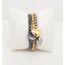 Pulseira três corações