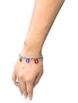 Pulseira Trevo da Sorte Colorido e Coração Prata - Bonança