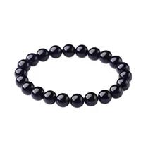 Pulseira Turmalina Negra 8mm Pedra Natural Proteção Unissex Pulseira Turmalina Negra 8mm Pedra Natural Proteção Unissex
