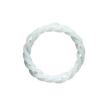 Pulseira Twisted White Nephrite Jade para mulheres 58-60mm