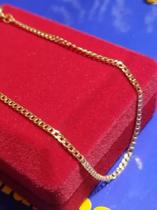 Pulseira Unisex Corrente Ouro 18 Kilates Peso 0.80 Gramas 2 mm 21 Cm