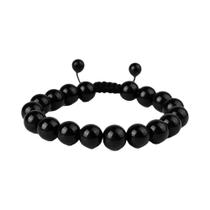Pulseira Unissex Ajustável De Pedra Natural 6mm 8mm 10mm Olho De Tigre Ágata Lava Joia Boho Presente