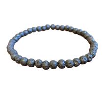 Pulseira Unissex Lava Vulcânica Esferas 3mm - Proteção Pulseira Unissex Lava Vulcânica Esferas 3mm - Proteção
