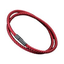 Pulseira Unissex Vermelha De Fio Duplo Com Fecho Destacável, Presente Casual Para Festas