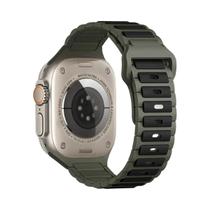 Pulseira Universal De Silicone Para Apple Watch Series 9 8 7 6 5 SE Ultra 2 40mm 42mm 44mm 45mm 46mm