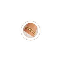Pulseira Ursteel Initial com coração banhado a ouro 14K para mulheres Pulseira Ursteel Initial com coração banhado a ouro 14K para mulheres