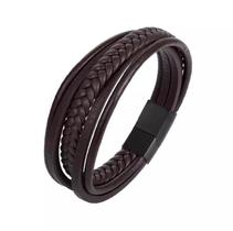 Pulseira Veneza Couro Marrom Pulseira Veneza Couro Marrom