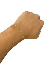 Pulseira Veneziana 1mm - Banhado a Ouro 18k Pulseira Veneziana 1mm - Banhado a Ouro 18k