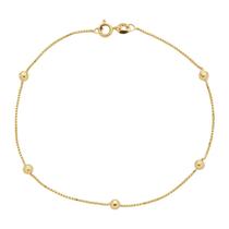 Pulseira veneziana com bola 3mm ouro Pulseira veneziana com bola 3mm ouro