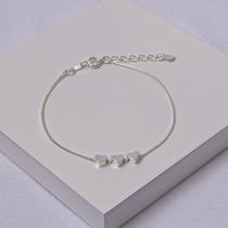 Pulseira Veneziana Folheada a Prata com Corações