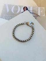 Pulseira Veneziana redonda Mosquetão Semi joia verniz italiano