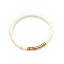 Pulseira vermelha colorida com listras de arco-íris, cerâmica macia