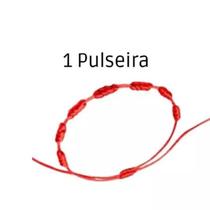 Pulseira Vermelha De Sete 7 Nós Kabbalah Afastar O Mal
