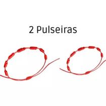 Pulseira Vermelha De Sete 7 Nós Kabbalah Afastar O Mal