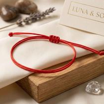 Pulseira Vermelha Kabbalah Original Proteção Contra Inveja Fio de Tecido Ajustável Kit 6 Pulseira Vermelha Kabbalah Original Proteção Contra Inveja Fio de Tecido Ajustável Kit 6