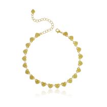 Pulseira Verona com Corações - Banho Ouro 18K Pulseira Verona com Corações - Banho Ouro 18K