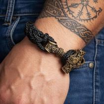 Pulseira Viking Mjölnir - Martelo de Thor - Força e Estilo