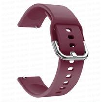 Pulseira Vinho de Silicone Fecho de Aço 22MM Compativel Waatch3 Active2 GTS3 GTR42/47mmGTR3/PRO