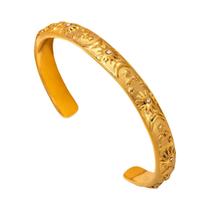 Pulseira Vintage Feminina Sol Lua Estrela Estilosa De Metal Aberta Elegante Joia De Festa Presente