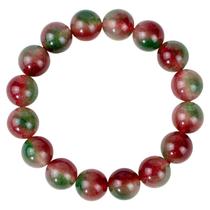 Pulseira Watermelon Chalcedony Bead 12mm para mulheres