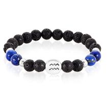 Pulseira West Coast Jewelry masculina Aquarius Zodiac Agate