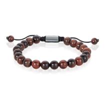 Pulseira West Coast Jewelry Red Tiger Eye Stone para homens